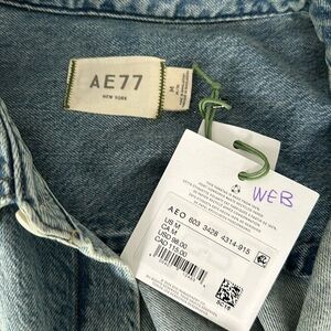 Women’s AE77 Jean Shirt Dress Size Medium NEVER WORN
